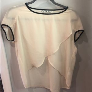 Cream crop top